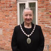 Mayor of Sleaford Coun Linda Edwards-Shea.