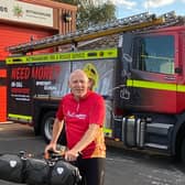 Steve trained for several months, riding to his workplace in Retford and on call shifts at Misterton fire station.