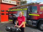 Steve trained for several months, riding to his workplace in Retford and on call shifts at Misterton fire station.