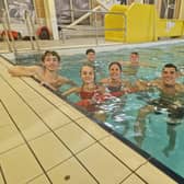 Lifegiards training in Skegness Swimming Pool ahead of returning to the beach for the summer.