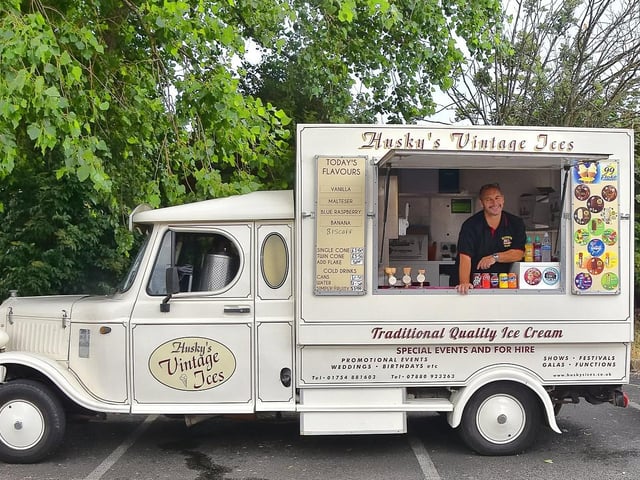 Traditional ice cream for a traditional festival -- courtesy of Husky's Vintage Ices from Skegness.