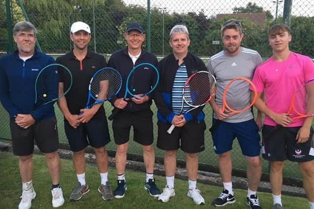Hamilton men’s first team, from left Ian Scotland, Gio Chimento, Graham Brown, Stuart Bartram, Will Harrison and Ciaran Boylan.