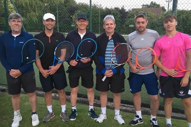 Hamilton men’s first team, from left Ian Scotland, Gio Chimento, Graham Brown, Stuart Bartram, Will Harrison and Ciaran Boylan.