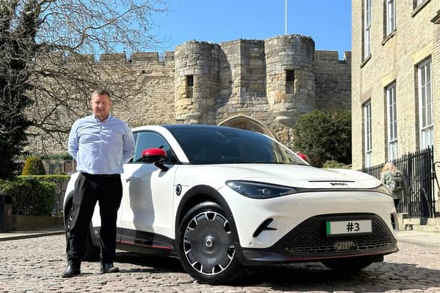 Luke Baxter of Listers smart of Lincoln at Lincoln Castle