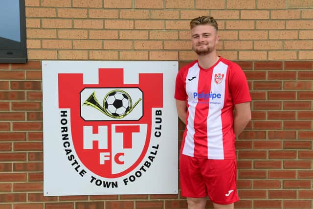Another Horncastle hat-trick for Liam Cotton. Pic by Rob Savage.