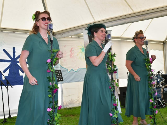 The Blighty Belles in the Concert Marquee