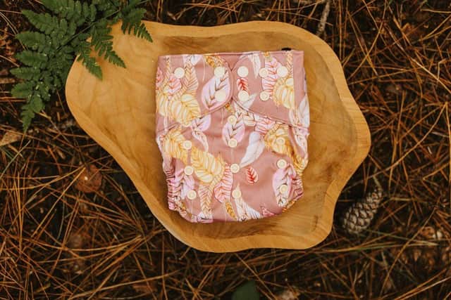 Cloth Nappy in woodland Setting 