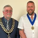 Coun Michael Beecham (left), the new mayor of Horncastle and chairman of the town council, with Coun Paul Bushell, the new vice-chairman of the town council.