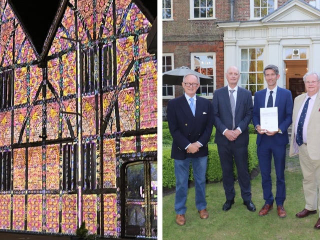 Pescod Hall, in Mitre Lane (seen here during the Boston Brilliance event) was highly commended. Pictured are Steve Goulder and Perter Issac.