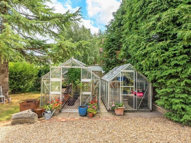 Greenhouses.