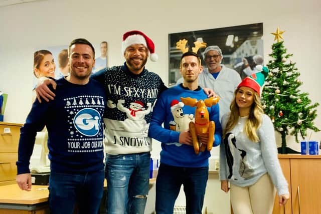 Gi Group team wearing Christmas Jumpers for charity