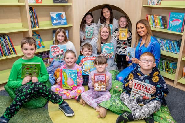 Grimoldby Primary School pupils on World Book Day.