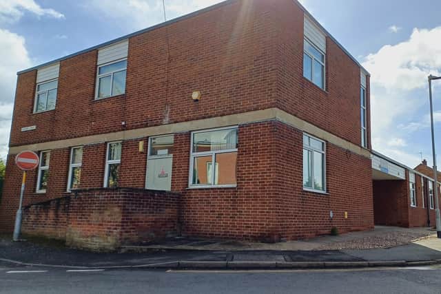 The former health centre building in Market Rasen's Gordon Field where 400 cannabis plants were found. Image: Dianne Tuckett