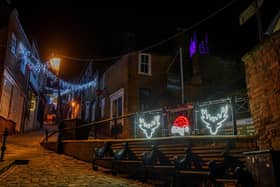 Sleaford's Santa's Rest Stop in Monument Gardens will be just like this one on Lincoln's Steep Hill