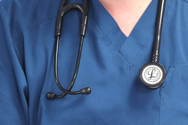 File photo dated 15/08/2014 of a doctor holding a stethoscope at the Royal Liverpool University Hospital, Liverpool. Tech companies will be able to trial health products in clinical settings through a new partnership announced by the Scottish Government. Companies involved in the Techscaler programme are being offered access to NHS regional test beds, which will let entrepreneurs work alongside clinicians and have access to patients. The Government also says companies will have access to anonymised patient data to test products and ideas. Issue date: Friday April 7, 2023.