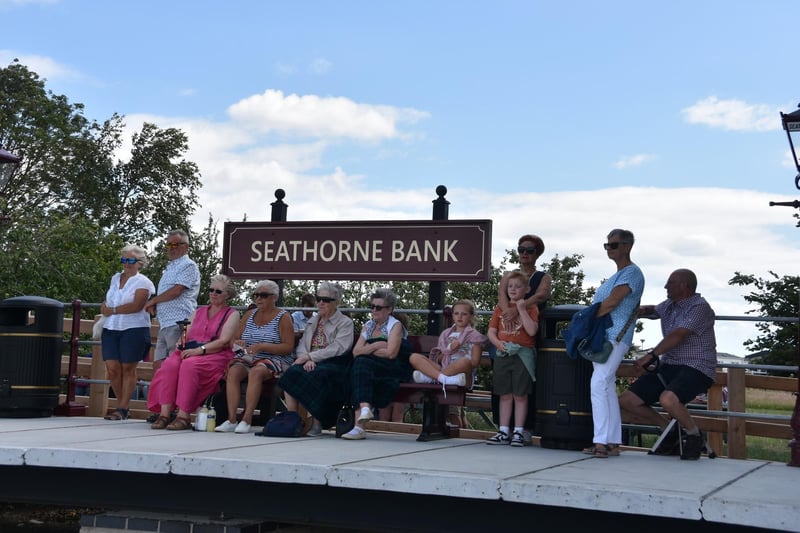Seathorne Bank station is officially opening - and looking busy.