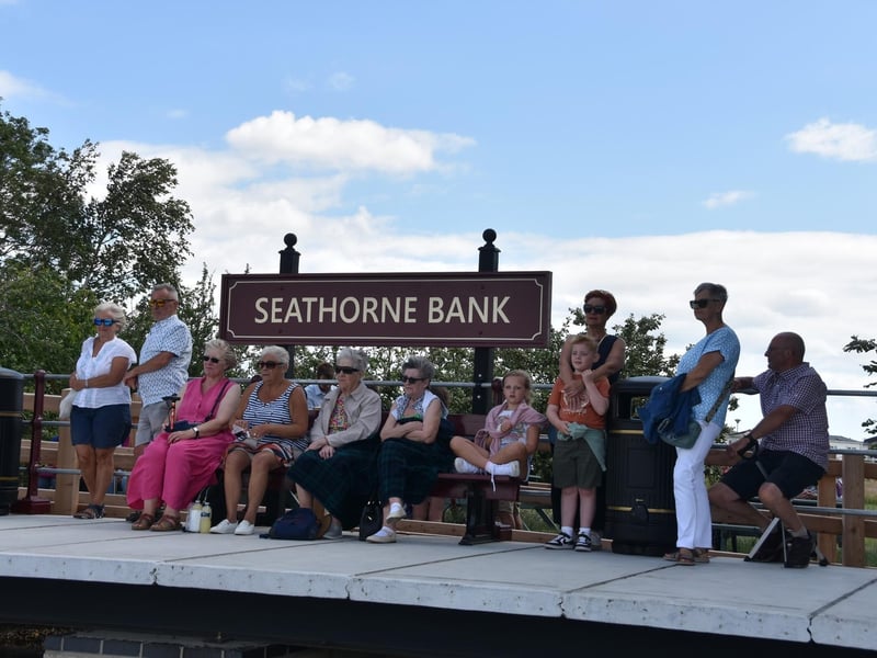 Seathorne Bank station is officially opening - and looking busy.