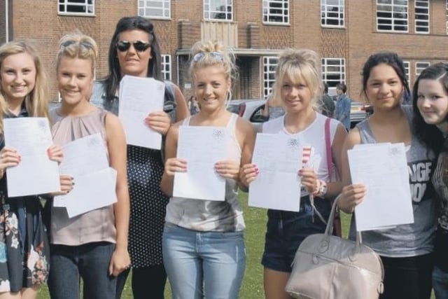 BHS’ (from left) Bethany Presgrave, Leah Windley, Alice Mitchell, Amy Revell, Becky Essex, Alice Katugampola and Amy Chamberlain.