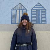 Hemingby-based artist Rebecca Harrison, pictured at the Sandilands nature reserve near Sutton on Sea (PHOTO BY: National Trust)