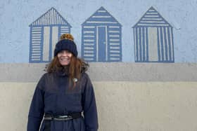 Hemingby-based artist Rebecca Harrison, pictured at the Sandilands nature reserve near Sutton on Sea (PHOTO BY: National Trust)