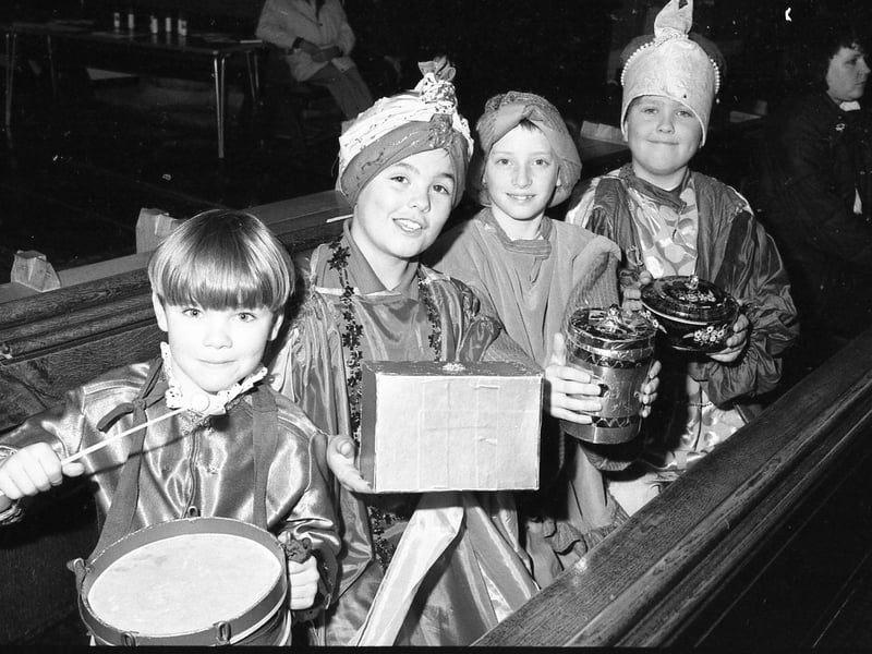 A Little Drummer Boy and Three Wise Men.