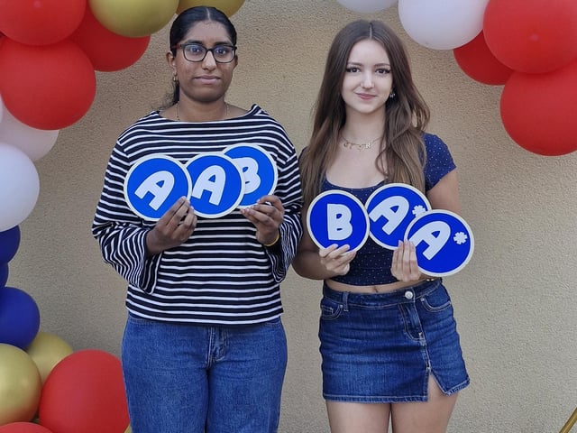 Some great grades on A-level results day for these KEVIGS students.