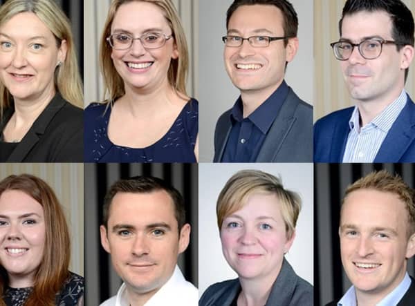 Pictured (from left, top to bottom) Amy Codd, Vanessa McConnell, Chris Wright, Daniel Smithson, Rachel Rudkin, Mark Foster, Alison Smith, and Chris Bradford.