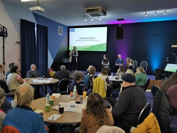 2023's Food Summit where a foodbank volunteer shared deeply personal stories about the people seeking food support, highlighting that their struggles go far beyond hunger.