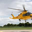 Lincs & Notts Air Ambulance lands at HQ