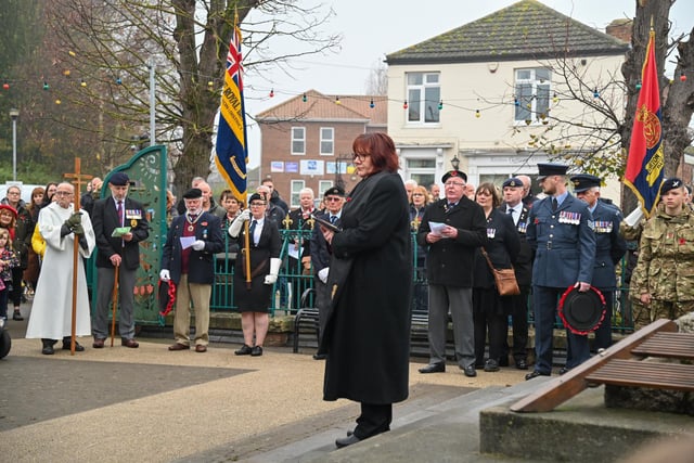 A service was held at Kirton War Memorial.