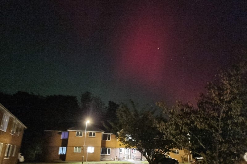 The Northern Lights as seen in Burgh le Marsh.