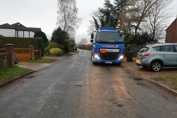 A photo of Ludborough Road, North Thoresby by Ruairidh Greig.