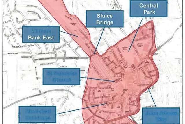 Police have provided this map outlining the area of the dispersal order.