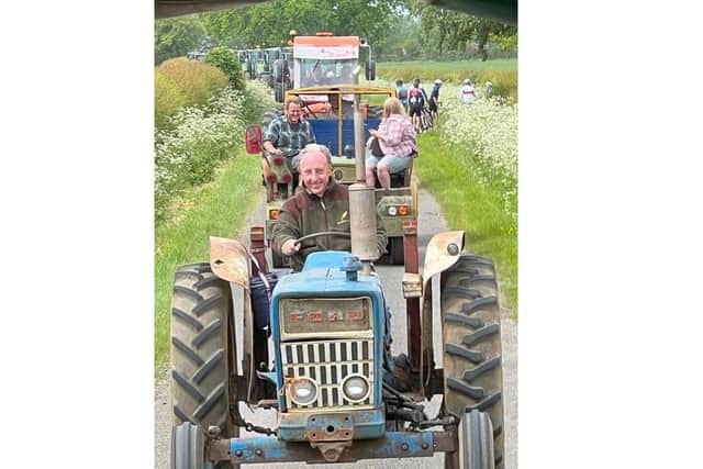 Ian Dawson on another Lincolnshire Charity Tractor Run Image: Hannah Dawson