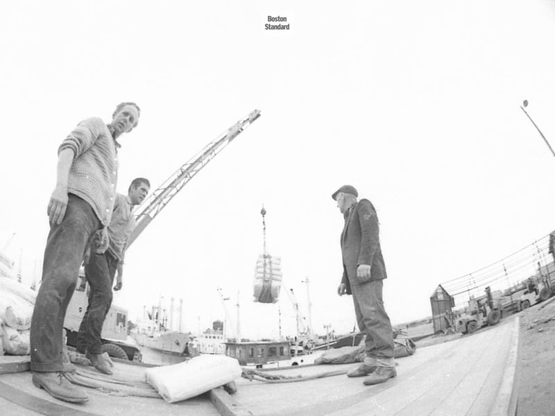 A trio at Boston Docks in April 1968.