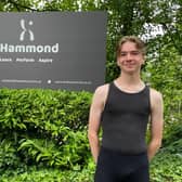 Zachary pictured outside the Hammond School of Dance.