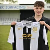 Owen Davey is among the new signings at Brigg Town. Photo: BTFC.