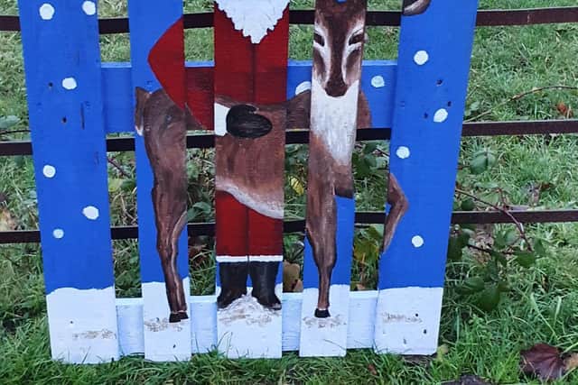 Blooming Saltfleet's pop up art.
