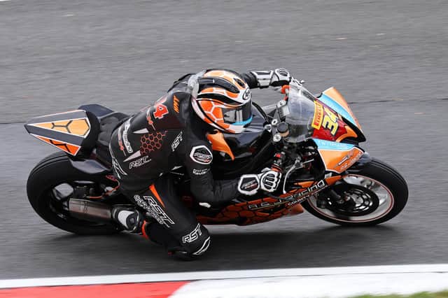 Aaron Silvester in action at Brands Hatch. Photo: MotoAero Photography.