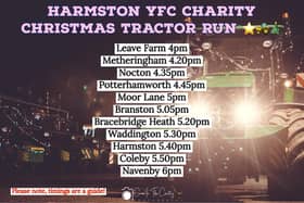 Harmston YFC tractor run.