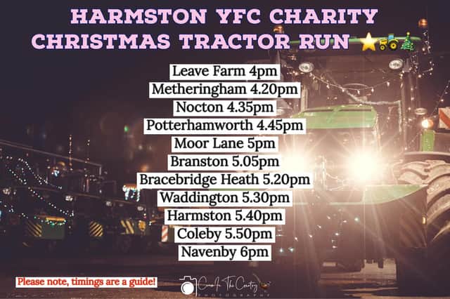 Harmston YFC tractor run.