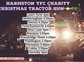 Harmston YFC tractor run.