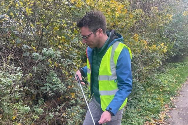 Duncan and Toplis litter picking