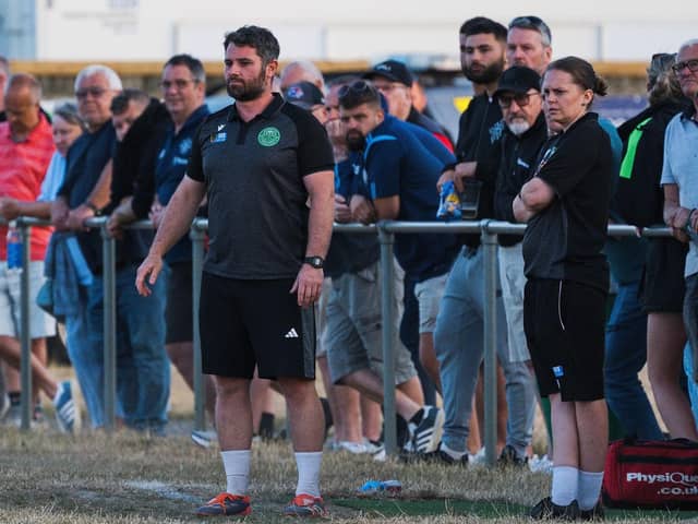 Sleaford boss Jamie McGhee - delighted with home form. Photo by Thomas Gibbons Media.