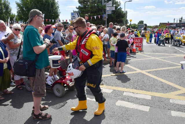 The carnival was also the chance for RNLI volunteers to raise funds.