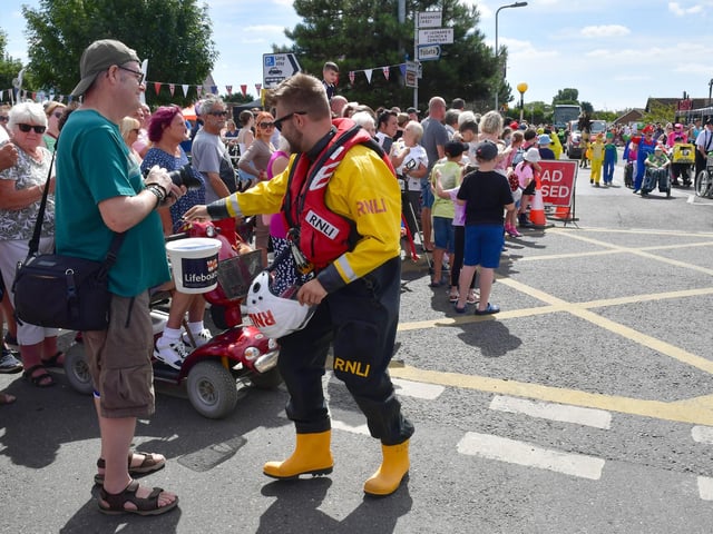 The carnival was also the chance for RNLI volunteers to raise funds.