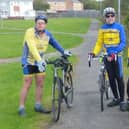 Trevor Halstead, Geoff Garner and Daniel Nicholson on Sunday's leisure ride.