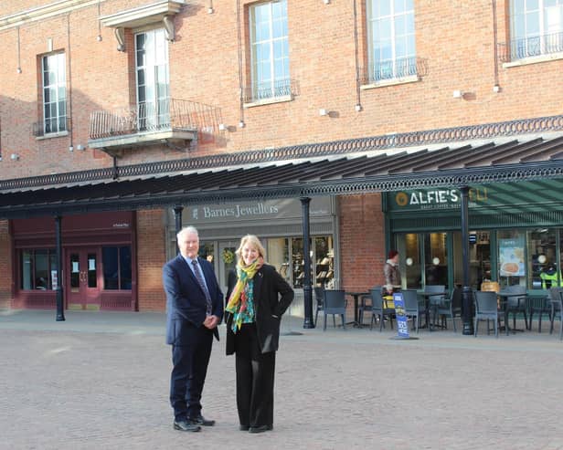 Coun Trevor Young, leader of the council, and Coun Lesley Rollings, deputy leader, were delighted with the quality of the work and the commitment from everyone involved in the project