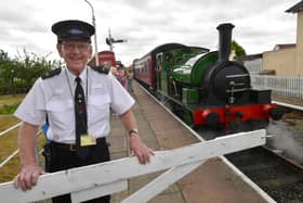 Volunteer, Pete Price of the Lincolnshire Wolds Railway.