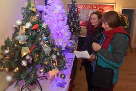 A previous year's Sleaford Methodist Church Christmas Tree Festival.